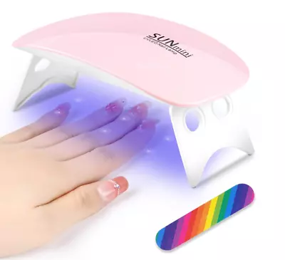 Mini Nail Lamp UV LED Light Portable Nail Polish Dryer Rechargeable Curing Lamp • $17.79