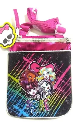 Monster High CrossBody Purse Bag Shoulder Handbag NEW NWT Pink & Black  • $10.99