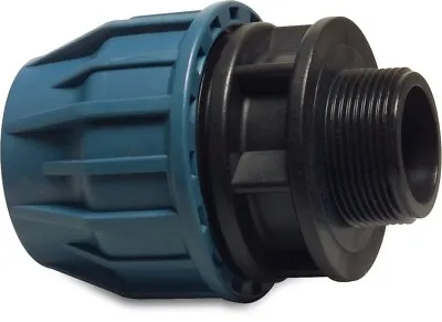 £5.60 • Buy MDPE Compression Male BSP X Straight Adaptor For MDPE Water Pipe 20mm To 110mm