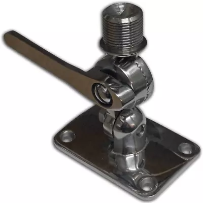 Marine VHF Antenna 316 Stainless Steel Adjustable Base Mount For Boats By • $37.99