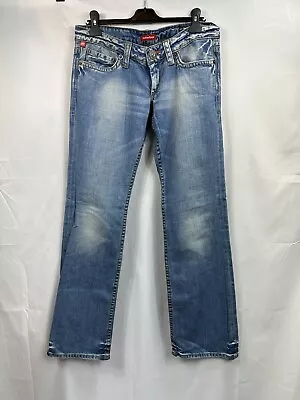 £25 • Buy Indian Rose Low Rise Jeans Super Nadine Y2K W36 L34