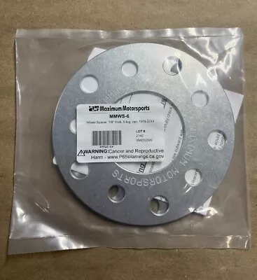 1979-14 Mustang Maximum Motorsports 1/8  5-lug Wheel Spacers Pair 753 • $79.99