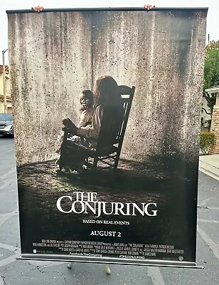 The CONJURING - Very Large Rare 60  X 80  Promotional Vinyl Movie Banner 2013 • $349.99