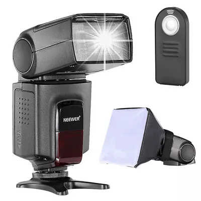 Neewer TT560 Speedlite Flash Kit For Canon Nikon Sony With Standard Hot Shoe • £68.99