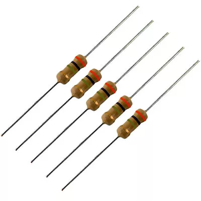 5 Pack -- 1 Watt 5% Carbon Film Resistors - 2M Ohm • $6.79