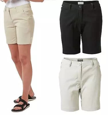 Craghoppers Womens Kiwi Pro III Stretch Active Zipped Pockets Shorts Camping • £29.99