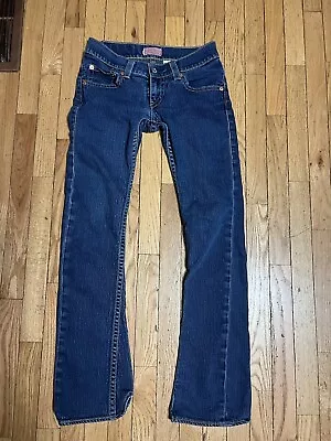 Junior Size 3 Long Levi’s Blue Jeans Tough Boot Stretch Type 1 • $19.99