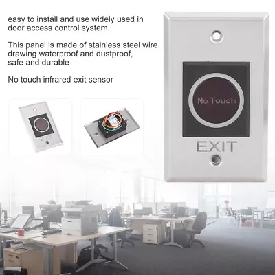 Infrared Sensor Switch NonTouch LED Backlight Button Access Control System GDS • £11.39