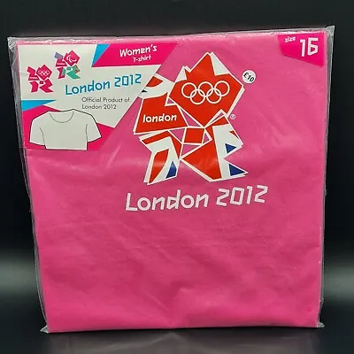 Womens Olympics London 2012 Official T Shirt Pink Size 16 • £5.99