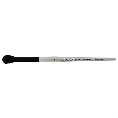 Daler Rowney Graduate Black Goat Round Mop Short Handled Brush Size 1/2   • £4.70