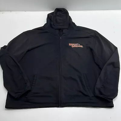 Harley-Davidson Men's Black Long Sleeve Motorcycle Full-Zip Hoodie Size 3XL • $16.49