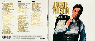JACKIE WILSON / GOLD / 3CD ALBUM (The Best Of)  (Crimson. 2019) • £2.99