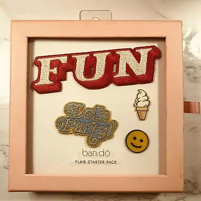 Flair Starter Pack Patch Enamel Pin Ban.do Fun Lets Party (4 Piece Set ) • $5