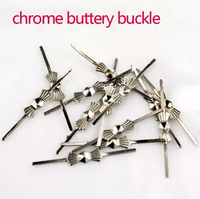 500pcs 33mm Silver Bowtie Pin Chandelier Lamp Part Bead Connectors Metal Set • $10.99