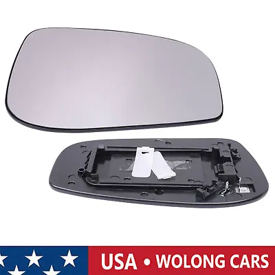 1X RH Side Mirror Glass Heated With Backing Plate For 2001-2006 VOLVO S80 V70 • $19.07