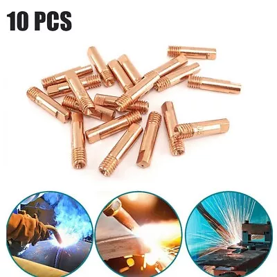 10Pcs Precision Machined Copper Contact Tips For MB15AK MIG MAG Welding Torch • £6.86