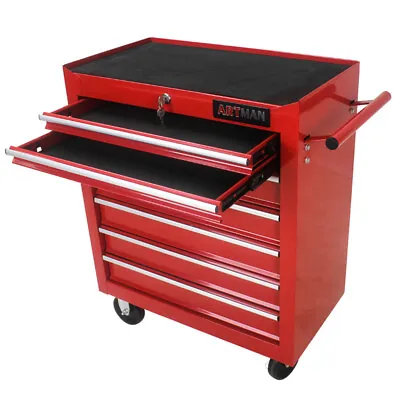 7 Drawers Rolling Tool Box Cart Tool Storage Cabinet Steel Lockable Tool Chest • $269.99