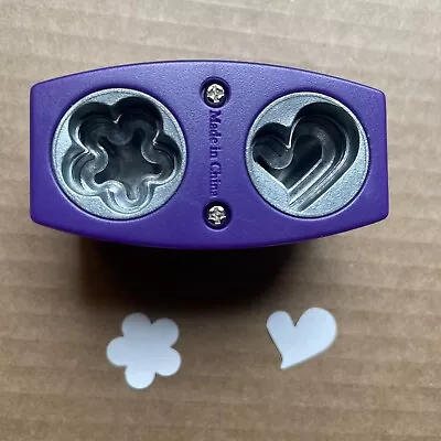 Creative Memories Mini Heart And Flower Paper Punch Two Punches In One • $9.99