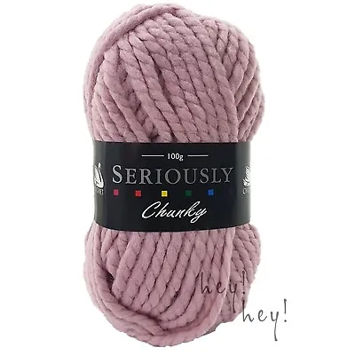 Cygnet SERIOUSLY SUPER CHUNKY Knitting Crochet Thick Yarn Acrylic Wool 100g Ball • £4.29