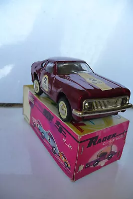 Tole Ms 885 70's Car - Sheet Metal Car Racer 70's Tin Toy Red China • $26.58