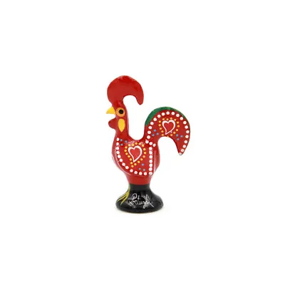 Traditional Portuguese Aluminum Red Good Luck Rooster Galo De Barcelos • $12.95