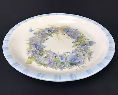 Hallmark Marjolein Bastin Nature's Sketchbook Pie Plate Flowers Butterflies • $22.95