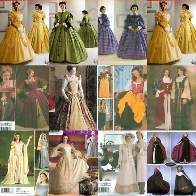 Simplicity Sewing Pattern Historical Costume SLA LARP Renaissance • $19.99