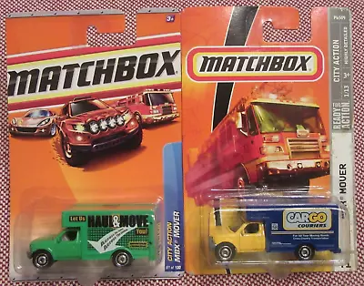 SET OF 2 MATCHBOX 2009/2010 MBX CITY ACTION MBX MOVER #'s 41/61 GREEN & YELLOW • $16.95