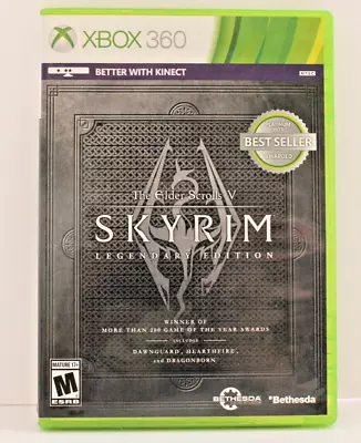 The Elder Scrolls V: Skyrim Legendary Edition (Xbox 360 2013) Manual Included • $6