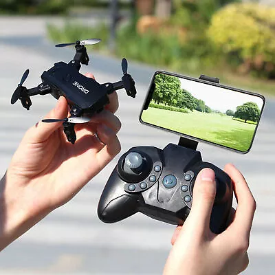 S107 Mini Drone Pliable RC 4K FPV HD Caméra Wifi FPV Drone Selfie RC Hélicoptère • £26.67