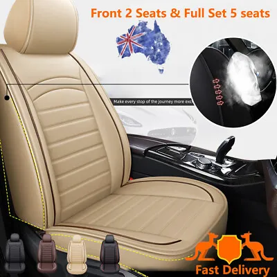 Car Seat Cover PU Leather Full Set Universal SUV Truck Sedan 2PC Front Cushions • $104