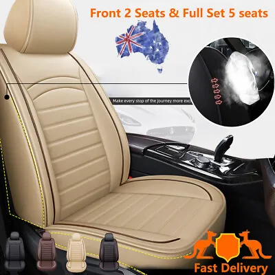 PU Leather Car Seat Covers Full Set 2PC Front For Mazda 2 3 6 Mazda CX3 CX5 CX7 • $99.99