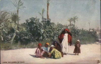 Arab Children At Play-Illustration Tuck Postcard Vintage Post Card • $9.99