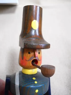 Vintage Erzgebirgische Volkskunst Seiffen DRUMMER Smoker / Incense Burner / BOX • $39.99