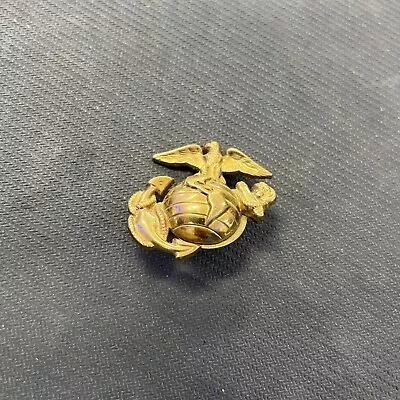 1.5  Marine Corps 3D Eagle Globe Anchor Metal Insignia Logo USMC Gold Tone Best • $8