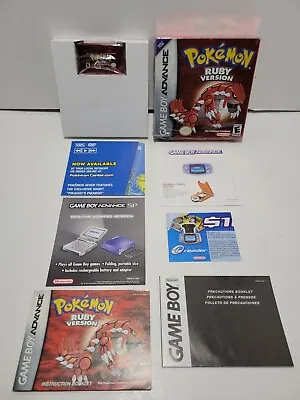 Pokemon Ruby Nintendo Game Boy Advance GBA Complete In Box CIB (Battery Works) • $750