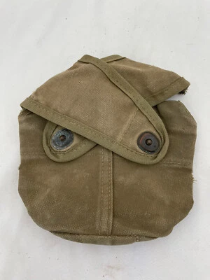 $26 • Buy WW2 Original USMC Named Canteen Cover , Battle Damaged