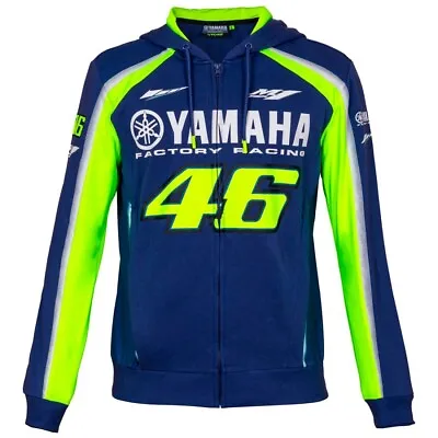 VR46 Official Valentino Rossi Dual Yamaha Hoodie - YDMFL 314109 • £74.99