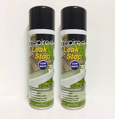 £26 • Buy LEAK STOP MASTIC SEALANT - Clear Spray N Seal, Sealant Leak Fix - 2 X 500ml