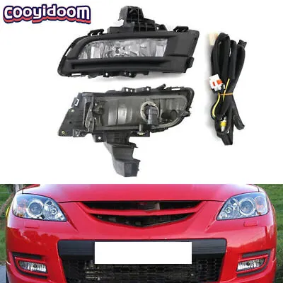 Front Bumper Driving Light Fog Lamps With Wire For Mazda 3 2007-2009 LH&RH • $89.99