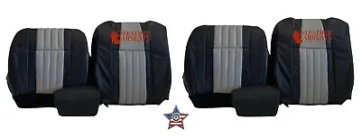 2003 Ford F150 Harley-Davidson Full Front Oem Leather Seat Covers Black/Gray • $679.99