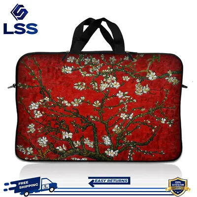 13.3  13  Notebook Laptop Bag Sleeve Case Apple Macbook Pro Chromebook Red Trees • $15.95