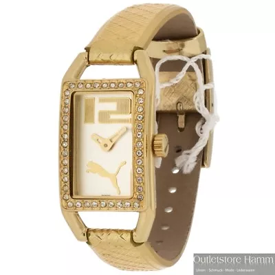 PUMA Time Watch Pure Pliance Gold PU101672001 Women's Watch • $53.24