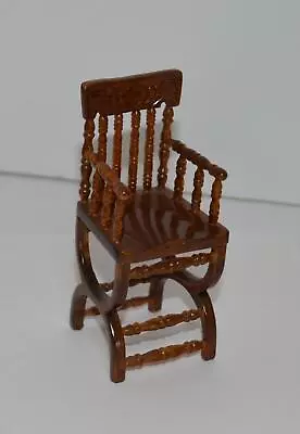 $24 • Buy Fantastic Miniatures/ Bespaq High Chair WTurned Spindles Dollhouse Miniature