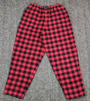 Vermont Flannel Co Mens Medium Red Buffalo Check Heavy Lounge Sleep Pants Pajama • $25.88