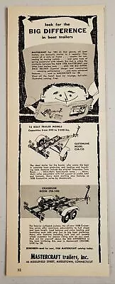 1958 Print Ad Mastercraft Boat Trailers Customline & Cruiserline MiddletownCT • $9.22