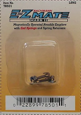 Bachmann N Scale Ez Mate Magnetically Operated Long Knuckle Couplers Bac78501 • $2.94