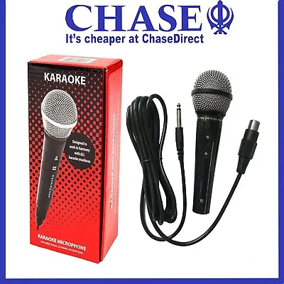 Microphone Home Party DJ Singing Karaoke Dynamic Directional Mic With XLR Cable • £13.49