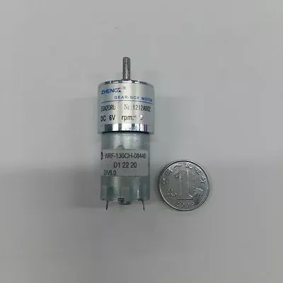 ZGA20RU DC 6V 2RPM 2 Pin Cylinder Shaped Permanent Magnet Dc Gear Motor • $11.99