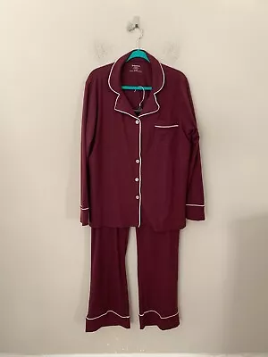 Motherhood Maternity Women's Sz 1X Dreamy Long Sleeves Notch Nursing Pajama Set • £25.64